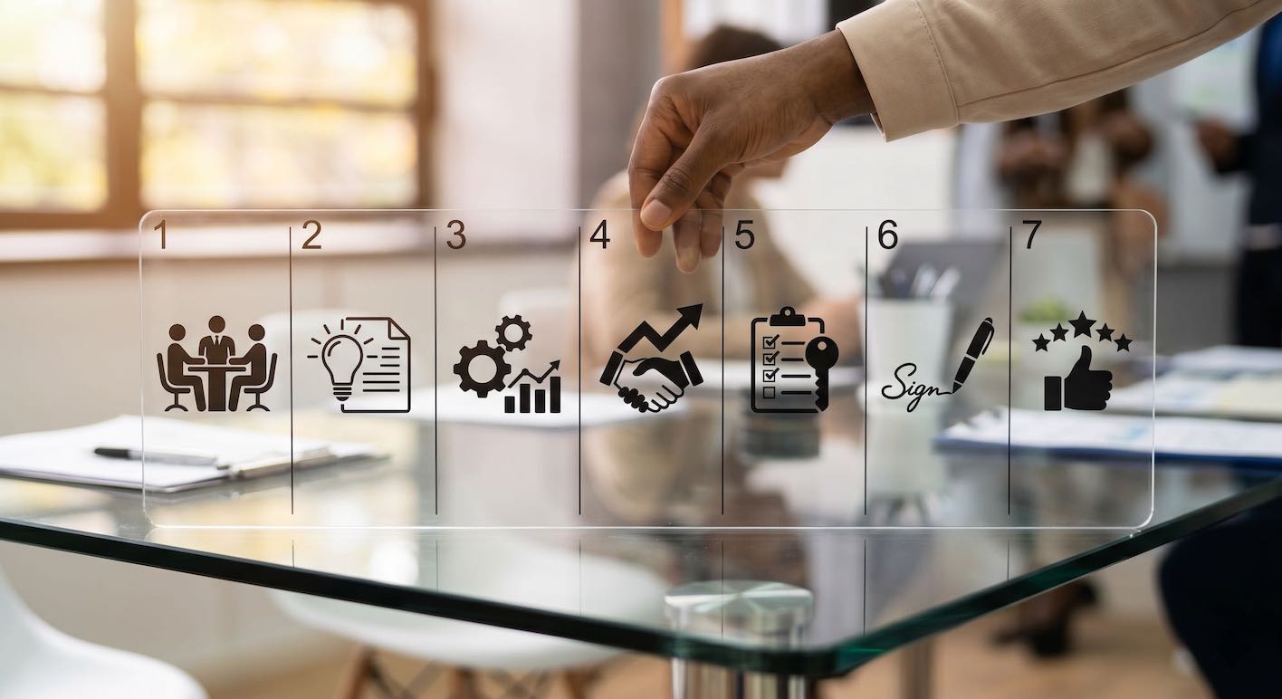 Onboarding client en 7 étapes : du premier RDV à la signature